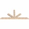Ekena Millwork Saratoga Smooth Timber Gable Bracket, Douglas Fir, 96"W x 44"H x 3 1/2"D x 5 1/2"F, 11/12 Pitch GBW096X44X0406SAR00SDF - alternate 5